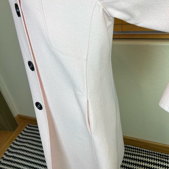Celine Finition Main Authentic Pink Wool Button Coat. - Picture 11 of 13